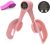 Thigh Trainer with LED Display – Pelvic Floor Trainer for Hip, Leg, Arm | 360° Adjustable Inner Thigh Exerciser with 20LB Resistance Band, Home Workout Equipment for Women, Pink