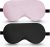 BeeVines 100% Mulberry Silk Sleep Mask, Light Blocking Eye Masks (2 Packs) | Natural Pure Silk Eye Shade, Real Silk Eye Cover for Sleeping, with Adjustable Strap, Reduces Puffy Eyes, Traveling Gifts