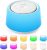 White Noise Machine with Night Light, 30 Soothing Sounds Portable Sound Machine for Baby and Adults, 10 Color Night Light, 5 Timer Options, Memory Function,Compact for Travel (White)