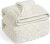Weighted Blanket for Adults Twin Size 15 lbs 48″ x 72″ Cream White | Boost Sleep Quality, Relax Body & Mind, Dual Sided Soft Fuzzy Heavy Throw Blankets, Jacquard Knitted, Chunky Warm Fluffy