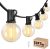 LACHON Outdoor String Lights Waterproof 50 FT with 25 G40 IP65 Bulbs | Dimmable,Connectable,Shatterproof,2700K Warm White,Perfect For Any Outdoor Space,Patio,Backyard,Cafe,Bistro,Porch,Market