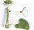 Jade Roller Gua Sha Tools – Nature Gua Sha Facial Tool Skin Tightening Face Massager Anti-Aging Jade Face Roller Puffiness Reducing Guasha Stone for Women Men（Green）