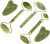 Jade Roller & Gua Sha Set 5 in 1 Facial Massager Tools – Jade Gua Sha Facial Massager Set with Roller for Face Sculpting & Skin Care | Jade Gua Sha Facial Massager Set with Roller for Face Sculpting & Skin Care