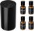 Airversa AN8 Waterless Essential Oil Diffuser Starter Kit, Black | 4 x 10mL Hotel Scent Fragrance Oi, Up to 600 sq ft, Battery Operated, Portable for Home Car Office, AN8Kit-4×10-01