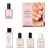 Manucurist Hortencia Manicure Set – Vegan Nail Polish Essentials | Complete manicure kit with natural nail polish, Base Coat, Top Coat, Drying Drops & Gentle Remover