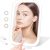 Travel Makeup Mirror, Portable Rechargeable Mirror with Lights | USB-Rechargeable, 3 Color LED Lighting, Adjustable Brightness, 7.9×5.4 inch, 1200mAh Battery, Gift for Women and Girls, White