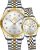 OLEVS Valentines Couple Watch Luxury Fashion His and Hers Wristwatch