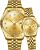 OLEVS Valentines Couple Watch Luxury Fashion His and Hers Wristwatch
