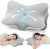 Cervical Neck Pillow, Ergonomic Memory Foam Contour Bed Pillows | Odorless Orthopedic Pillow for Neck & Shoulder Pain Relief & Support with Dual Heights, for Side Back Stomach Sleepers, Grey