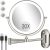 VFD 8” 30X/1X Wall Mounted Lighted Magnifying Makeup Mirror with Lights | Double Sided Rechargeable Bathroom Mirror, 3 Color Lights Touch Dimmable Extended Arm 360 Rotation Light up Mirrors