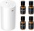 Airversa AN8 Waterless Essential Oil Diffuser Starter Kit, White | 4 x 10mL Hotel Scent Fragrance Oi, Up to 600 sq ft, Battery Operated, Portable for Home Car Office, AN8Kit-4×10-01