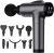 OLsky Massage Gun Deep Tissue 30 Speeds 9 Attachments Handheld (Grey) | Electric Muscle Massager, High-intensity Percussion, Massage Device for Pain Relief, Quiet and Powerful, Ideal for Recovery