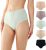 BATTEWA Washable Absorbency Incontinence Regular Underwear for Women, Reusable Leak Proof Protection Panties for Bladder Leakage(5Color, Large, 5 Pack) | High Waist Cotton Bladder Leak Protective Briefs Pee Proof Washable Light to Moderate Absorbent Underwear Postpartum