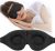 ZGGCD Sleep Mask for Side Sleeper, Light Blocking Eye Mask for Women Men | 3D Contoured Night Blindfold, Luxury Sleeping Eye Cover, Adjustable Strap, Eyeshade for Travel Nap, Flight Essentials, Black