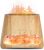 SALKING 2-in-1 Ultrasonic Essential Oil Diffuser & Himalayan Salt Lamp, Aromatherapy Diffuser Cool Mist Humidifier with Auto Off Function, 100% Pure Himalayan Pink Salt Rock, 150ml (Wooden Grain) | Ultrasonic Aromatherapy Diffuser, Cool Mist Humidifier with Auto Shut-Off, 100% Pure Himalayan Pink Salt Rock, Wooden Grain