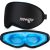 NEWGO 3D Cooling Eye Mask, Weighted Eye Mask for Sleeping, Black | Hot Cold Therapy Blackout Mask for Puffiness, Dark Circles, Headache, Stress Relief, Travel, and Gift