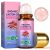 Castor Oil Rose Quartz Roller Ball (2 Fl Oz) Organic Castor Oil Roll On 100% Pure Cold Pressed & Hexane-Free Refillable Amber Glass Bottle for Face, Hair, Lashes & Brows