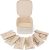 VLANDO Jewelry Organizers and Storage with Clear 6 Velvet Bags,White | Premium Petal Hardware,Fits Handbags Well,Rings and Chains, Women,Holidays,Bridesmaid Gifting