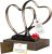 Wedding Anniversary Couples Gift – Iron Sculpture Bundle – Any Anniversary | Iron Hearts Stemming from a Cross Symbolizing Lasting Love, Includes Gift Box and Poem Card, Suits any Wedding Anniversary