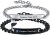 Matching Couple Bracelets for Men Women : His Hers Stainless Steel Cuban Link Chain Bracelets Set for Boyfriend Girlfriend Husband Wife, Romantic Gifts for Valentines Birthday Anniversary