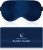 Silk Eye Mask for Sleeping – Soft Breathable Organic Natural Mulberry Silk Fabric Blackout Sleep Mask with Adjustable Straps No Pressure Eye Mask for Travel Essentials Gifts (Navy Blue)