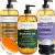 Cosmetasa Body Massage Oil Therapy Kit – Arnica & Lavender Oil for Relaxation and Sore Muscles – Includes Anti-Cellulite Oil, Roller Ball & Mitt for Firming Skin – Spa Gift Set for Women & Men