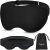 3D Eye Mask Sleep Mask for Men & Women, Black | 100% Pressure-Free & Light Block-Out Eye Mask for Sleep with Easy Adjustable Strap, Night Eye Cover for Travel