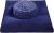 Zafu & Zabuton Meditation Cushion Set – Buckwheat Hull & Memory Foam Pillows, Ergonomic Support for Yoga, Mindfulness – Organic Velvet Cover, Large Size, Durable Comfort (Dark Blue)