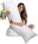 Utopia Bedding Full Body Pillow for Side Sleeper, White Long Pillow for Bed | Large Body pillows for Adults, Plush Support, Pregnancy Pillow Insert for sleeping, helps maintain body contour, 20×54 inches