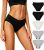 Battewa Bikini Leak Proof Underwear for Women Bladder Control Panties | 40ml absorbency, odor control, washable reusable bikini panties for postpartum, workout & daily light leakage(L,5LC)