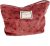 Cosmetic Bags for Women, Large Floral Makeup Bag for Purse, Dark Red Rose | Travel Toiletry Zipper Canvas Pouch, Bag Organizer for Travel Essentials, Make Up Brushes Storage, Purse Organizer Pouches