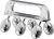 Yeamon Stainless Steel Handheld Muscle Roller, Deep Tissue Body Massager with 3 V-Shaped Roller Sets, Ergonomic Grip Manual Massage Tool for Arms, Legs & Back Relief, Post Workout Recovery