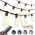 addlon 200(50FT*4) Outdoor String Lights with Remote LED Edison Waterproof | Plastic ST38 Shatterproof Bulbs, Extra Long Lighting, Hanging for Patio Outside Backyard Pergola Bistro Porch Garden Party