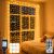 300 LED Warm White Curtain String Lights 9.8×9.8FT, Plug in Fairy Lights with 9 Hooks, Dimmable, Timer & 8 Modes, IP44 Waterproof, Bedroom Wall Wedding Backdrop Christmas Indoor Outdoor Decor