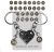 Smilelife Personalized Brick Matching Heart Keychains – Valentine’s Gifts for Mom, Dad, Couple, Boyfriend, Girlfriend, Lovers