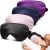 4 Pack Silk Sleep Mask, Blackout Eye Mask with Adjustable Strap | Zero Eye Pressure, Super Soft Blindfold for Women Men, Sleeping Eye Masks for Travel, Gift, Yoga (Black, Pink, Blue, Purple)