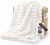 Bedsure GentleSoft White Throw Blanket for Couch – Birthday Gifts for Women Mom Her Girls, Cozy Fleece Blanket for Sofa Bed, Living Room Home Bedroom Decor Dorm Essentials, Off White, 50×60 Inches