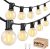 LACHON Outdoor String Lights Waterproof 150 FT with 75 G40 IP65 Bulbs | Dimmable,Connectable,Shatterproof,2700K Warm White,Perfect For Any Outdoor Space,Patio,Backyard,Cafe,Bistro,Porch,Market