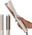 TYMO Dual-Size Cooling Airflow Flat Iron Curling Iron 1 1/2 Inch to 2 Inch, AIRQ Hair Straightener and Hair Curler in One, Beach Waves Ionic Curling Wand Curler, Nano Titanium, Dual Voltage, Gold