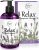 Relax Therapeutic Body Massage Oil – with Best Essential Oils for Sore Muscles & Stiffness – Lavender, Peppermint & Marjoram – All Natural – with Sweet Almond, Grapeseed & Jojoba Oil 8oz | Lavender, Peppermint & Marjoram Essential Oils for Aromatherapy | All Natural with Sweet Almond, Grapeseed & Jojoba Oil