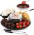 Kusini 2 in 1 Electric Fondue Set & Smores Maker Tabletop Indoor Kit with Removable Trays & 4 Skewers – Smores Station Chocolate Melting Pot – Unique Couple Gift Set Idea, Date & Movie Night Supplies
