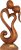 G6 COLLECTION 12″ Wooden Handmade Abstract Sculpture Statue Handcrafted – Eternal Love – Gift Art Decorative Home Decor Figurine Accent Decoration Artwork Hand Carved