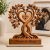 Personalized Couple Heart Tree Wooden Plaque, Custom Wooden Tree Plaque for Couples, Customized Couple Gifts for Him and Her, Wife Husband Birthday Gift, Anniversary Table Decorations