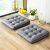 1 MIDDLE ONE Floor Pillow Set of 2, Memory Foam Meditation Cushion, Floor Cushions for Adults Sitting, Large Square Seat Cushions for Yoga, Living Room, 20×20 Inch (Grey)