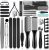36 in 1 Professional Pedicure Kit, Foot File, Foot Rasp and Callus Remover | Stainless Steel Pedicure Tools for Feet with Foot Scrubber, Nail Clippers and Storage Case for Home or Salon Foot Care