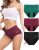 Rdiner Heavy Flow High Absorbency Period Underwear Women, Leakproof Panties Postpartum Menstrual Hipster Briefs Teens 3 Pack
