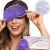 Cooling & Heated Eye Mask, Weighted Eye Mask for Sleeping, Purple | Warm Compress for Eyes, Microwavable Reusable Hot & Cold Eye Mask for Dry Eyes, Sleep Mask for Home, Office, Gifts for Women