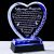 Arikyrist Crystal Heart Wedding Gifts for Couple 2026 Newlyweds | LED Light Base, Happy Anniversary Marriage Engagement Prayer Plaque with Inspiring Quotes, Mr and Mrs Bridal Shower Gift Idea