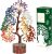 Crocon® 7 Chakra Crystal Tree of Life, Healing Crystals Tree 10-12 Inch, | Birthday Gift for Women, Feng Shui, Money Trees, Positive Energy, Good Luck, Home Office Decor, Spiritual Gifts for Women