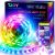 TJOY 50ft Smart Led Strip Lights for Bedroom, Alexa Led Light Strip,5050 RGB Color Changing Music Sync Led Lights Strip with App Remote,Multi-Color Wireless Led Lights for Bedroom (APP+Remote+Voice) | Music Sync, RGB Color Changing Lights for Room Decor(APP+Remote+Voice control)